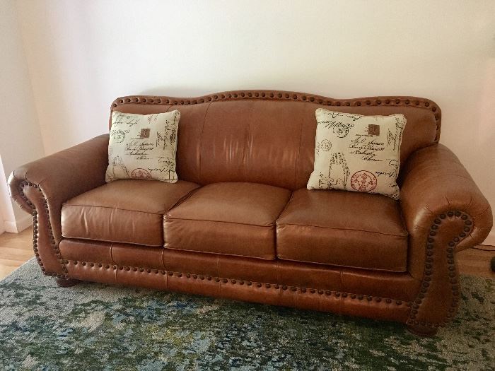 Loren Mitchell Leather Sleeper Sofa