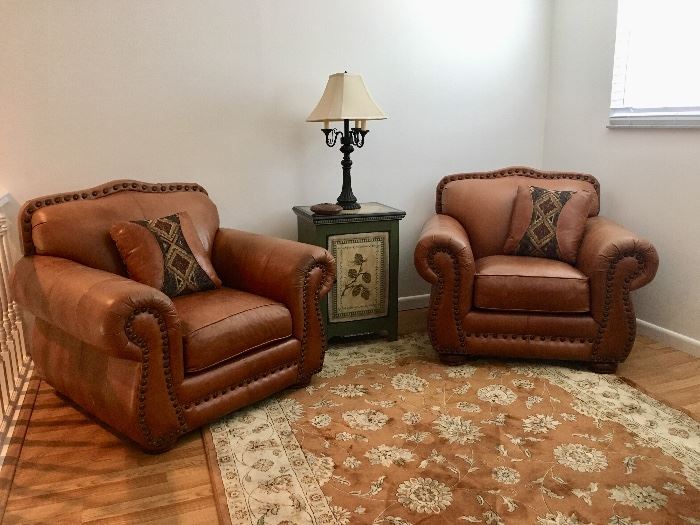 Loren Mitchell Collection Leather Chairs