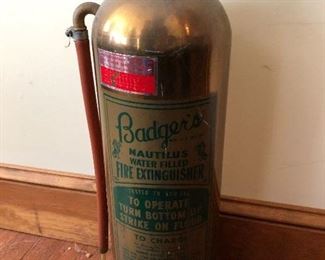 copper Fire Extinguisher