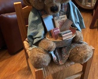 Bear on a chair