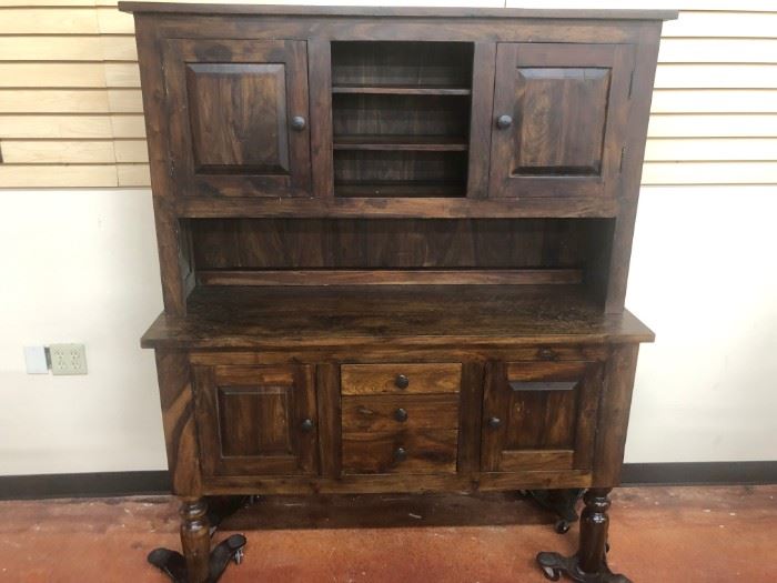 Antique Style Stepback Cabinet