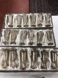 Web Sterling Silver Cordial Sets
