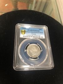 1858 20c Canada coin