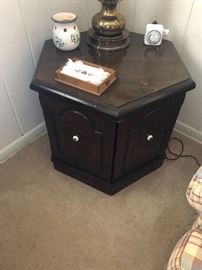 Vintage octagon end table