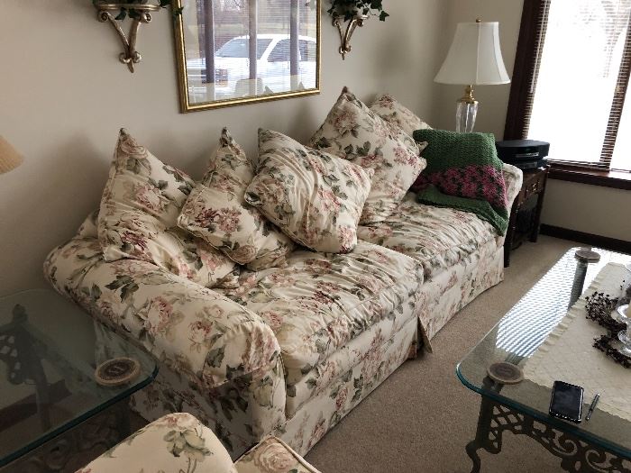 Floral sofa