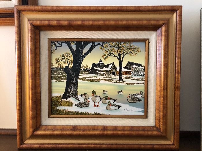 HARGROVE duck oil painting