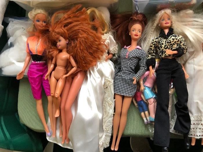 Barbie dolls from the 90s