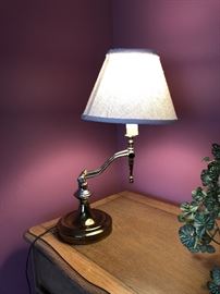 brass desk lamp with swing arm