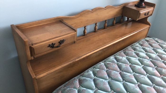 Full size headboard, mattress, frame & box springs