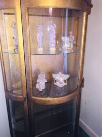 we have several lighted china cabinets--we have at least 40-50 pieces of early painted figurines