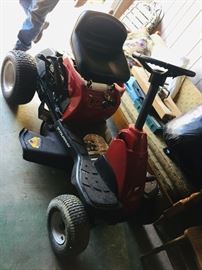 a "like new" riding lawn mower that runs--we'll let you mow to try it out