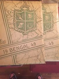 Several early yearbooks including Jeanerette 1949