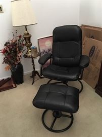 Leather  Rocker/Swivel/Recliner Chairs with foot stool