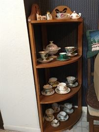 Corner Shelf; Tea cup collection