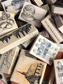 Boxes of rubber stamps!