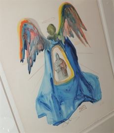 Salvador Dali Blue Angel Artist Proof Pencil Signed AUTHENTIC