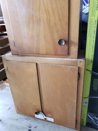 Vintage wood cabinets