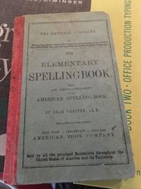 Vintage elementary spelling book
