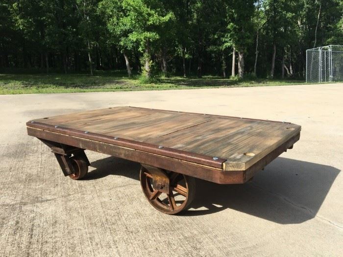 Vintage industrial cart