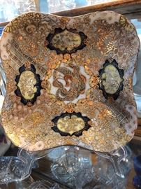GILDED SQUARE DECORATIVE DISH