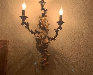 Pair of electrified Sconces