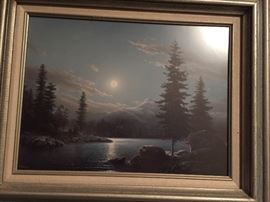 Dalhart Windberg Print Embraced by Moonlight