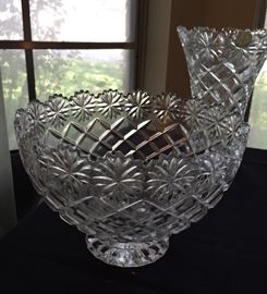 Crystal Clear Crystal Bowl, Poland, Vase
