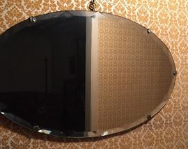 Oval Beveled Mirror