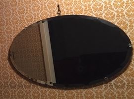 Oval Beveled Mirror