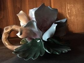 Capo diamante' Rose Candle Holder with Handle