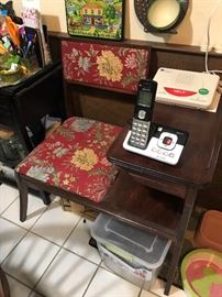 Antique Telephone Table $ 122.00