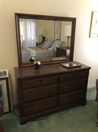 Dresser and mirror