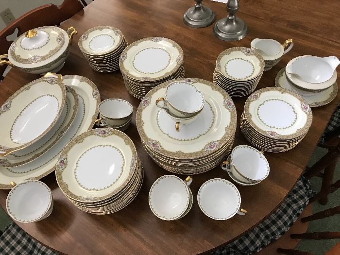 Beautiful Set of China with loads of serving pieces - Great for your Easter Guests!