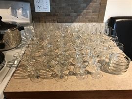 Glass ware - so pretty...............................