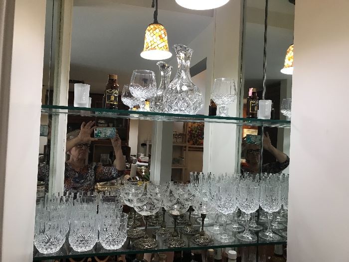 Bar glasses, decanters and more