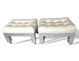 Buy it Now - Paul Evans CityScape Parsons Benches - Pair - $2,000. Text Patty at 847-772-0404 to complete the transaction.