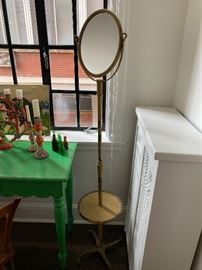 Antique mirror on stand