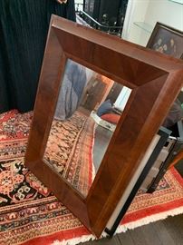 Several vintage framed mirrors