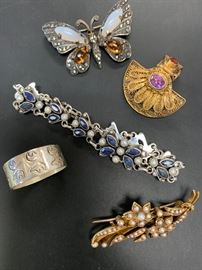 Fine and costume vintage jewelry