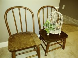 child size antique chairs