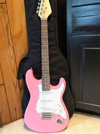 Pink guitar