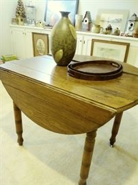 antique drop leaf table