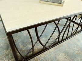 iron and marble coffee table