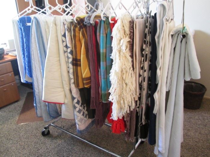 Linens: Blankets, Table, Queen Bedding, Quilts, Textiles. Also Eurolux Magnetic Field Therapy Blanket.