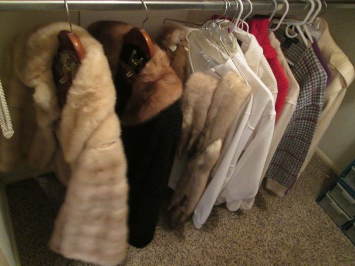 Mink Stole, Fox Fur Wrap + Other Ladies Clothing