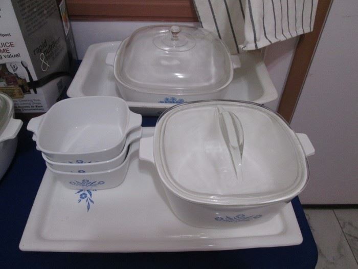 Vintage "Cornflower Blue" Corning Collection