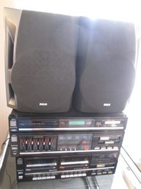 Sanyo #RD W 685, 2 pieces & RCA Speakers #RS2501
