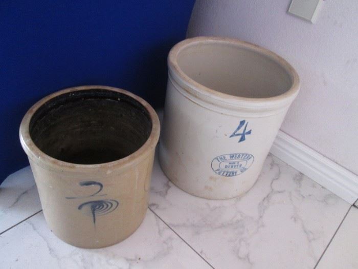 Several Crocks