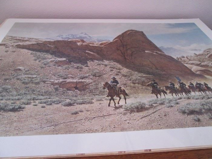 Unframed Western Art by Frank Mc Carthy, 1974