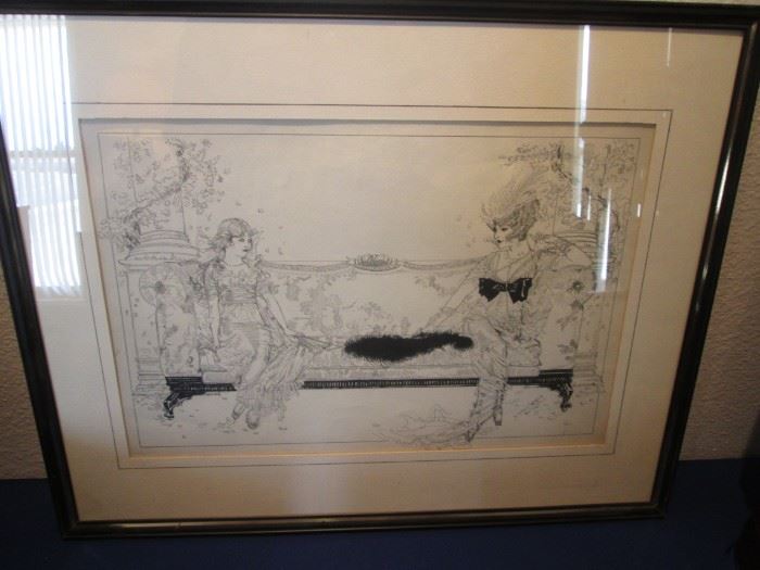 1915 Pen & Ink Art